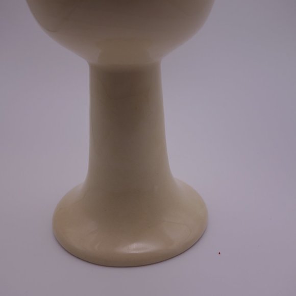 Vintage Teleflora 1984 Made in Portugal Ceramic Grape Vine Pattern Wine Glass - Picture 9 of 9